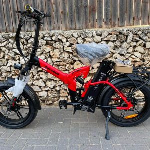 אופניים חשמליים Korshidi bike 48/20 שיכוך מלא אדום מט